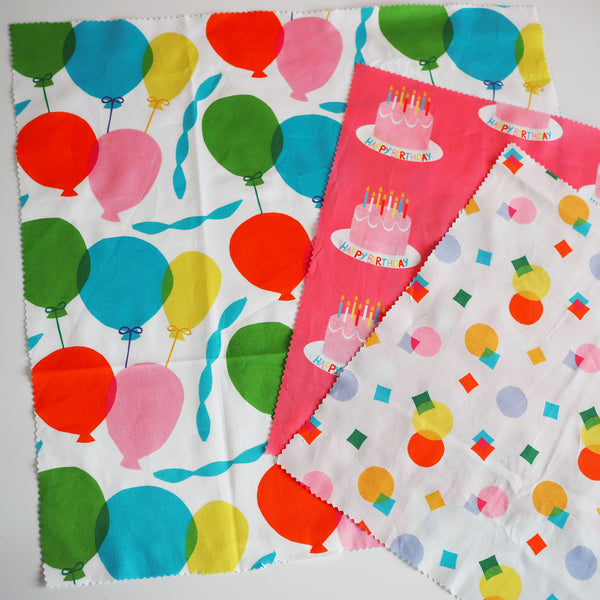 End of Line | Fabric Gift Wrapping | Pack of 3 | Furoshiki