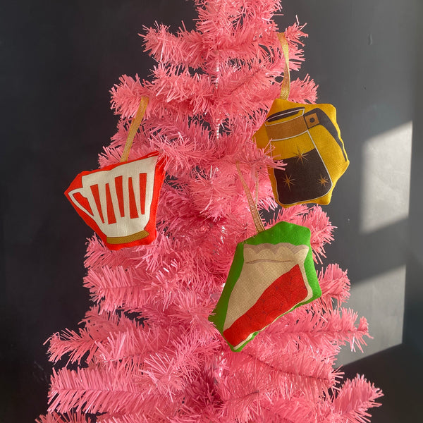 Make Your Own Set of 3 Diner Christmas Tree Decorations