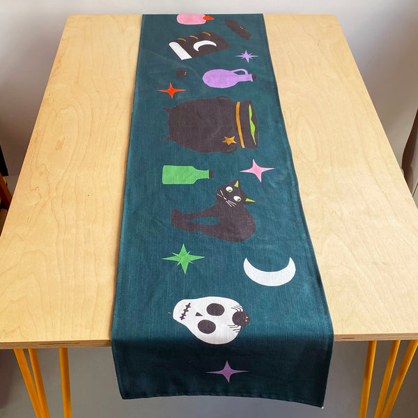 Witch table runner | double sided