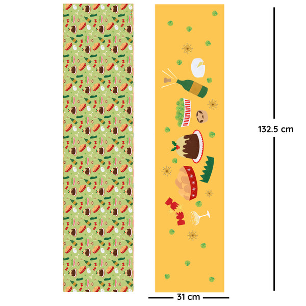 Made to order | Christmas dinner table runner | double sided