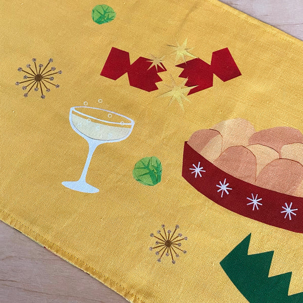 Made to order | Christmas dinner table runner | double sided