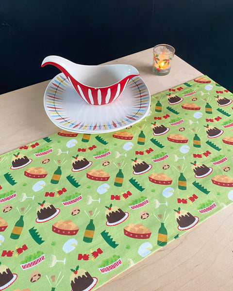 Made to order | Christmas dinner table runner | double sided