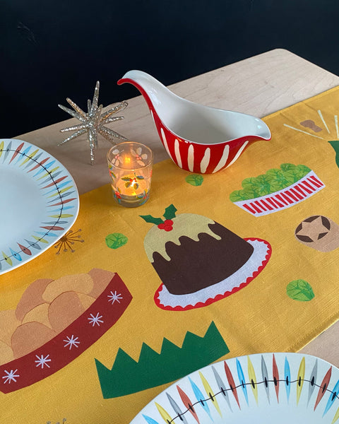 Made to order | Christmas dinner table runner | double sided