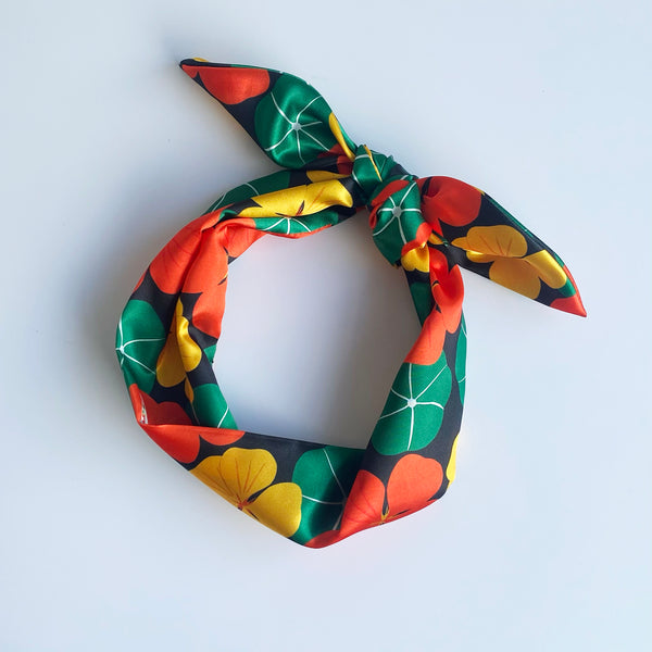 Nasturtium Hair Scarf