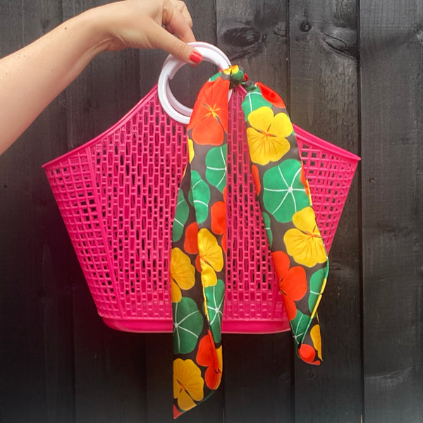 Nasturtium Hair Scarf