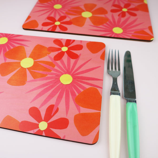 Flower Power Placemats | Set of 2 or 4