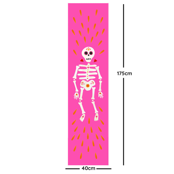 Pink Skeleton Table Runner