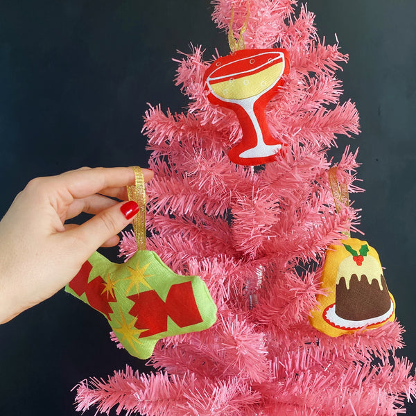 Kitsch Celebration Christmas Tree Decorations | Single or set of 3