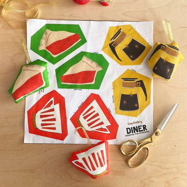 Make Your Own Set of 3 Diner Christmas Tree Decorations