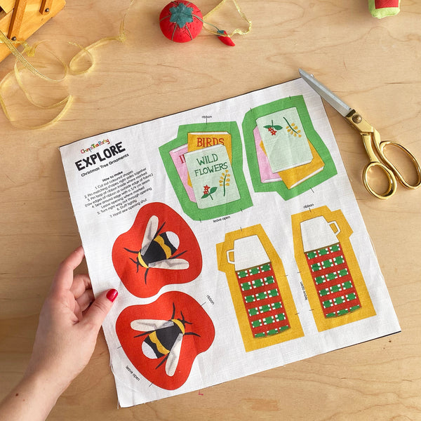 Make Your Own Set of 3 Nature Christmas Tree Decorations
