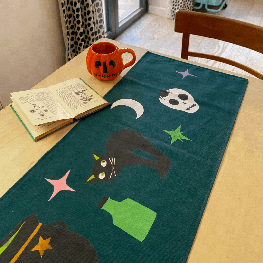 Witch table runner | double sided | made to order