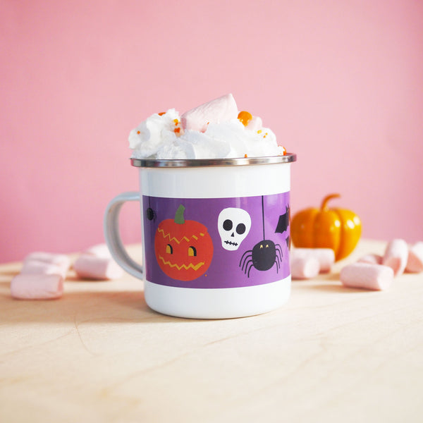 End of Line | Halloween Enamel Mug