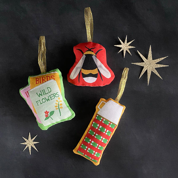 Make Your Own Set of 3 Nature Christmas Tree Decorations